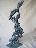 Statues of Dolphins in Plainfield, Illinois